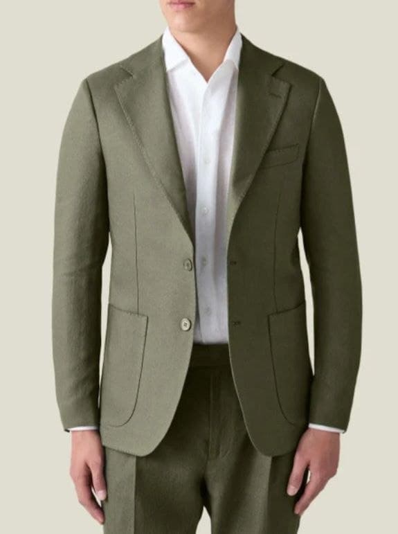 Olive tailored jacket from the men's collection